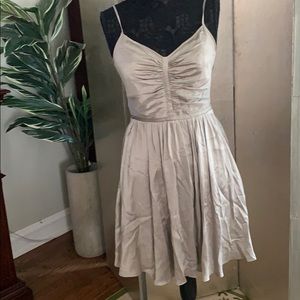 Banana Republic Shirred Silk dress